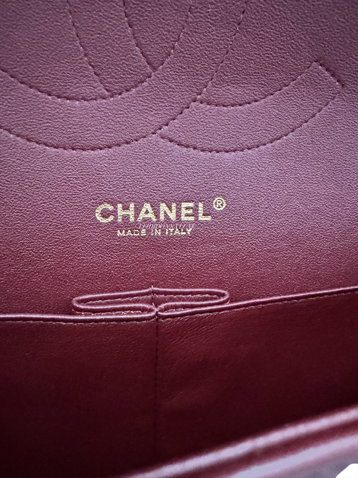 Chanel Timeless Classic Jumbo Burgundy Lambskin Gold-tone Hardware