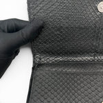 Load image into Gallery viewer, Chanel Python Crystal Beaded Minaudière Evening Clutch
