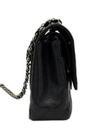 Load image into Gallery viewer, Chanel Timeless Classic Medium M/L Black Caviar Silver-tone Hardware
