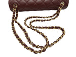 Load image into Gallery viewer, Chanel Timeless Classic Jumbo Burgundy Lambskin Gold-tone Hardware
