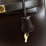 将图片加载到图库查看器，Hermes Kelly 32 Sellier Vintage Box Leather
