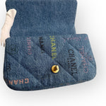 Load image into Gallery viewer, Chanel Classic Mini Rectangle 22P Blue Denim Mood, Gold-tone Hardware
