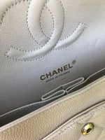 Charger l&#39;image dans la galerie, Chanel Timeless Classic Medium Beige Caviar Gold-tone Hardware
