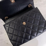 将图片加载到图库查看器，Chanel Trendy CC Small Black Lambskin Rose Gold Hardware
