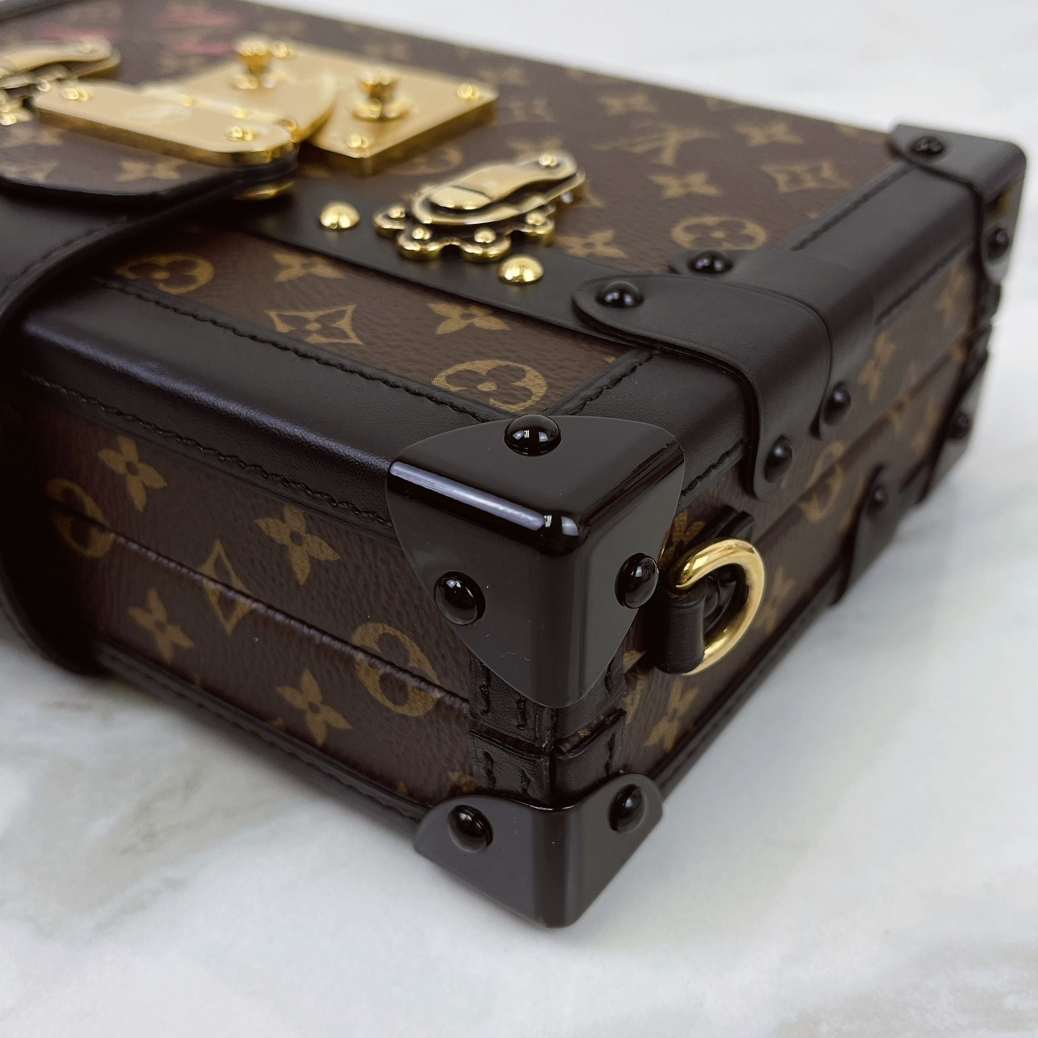 Louis Vuitton Petite Malle Trunk Bag Classic Monogram, Gold-tone Hardware