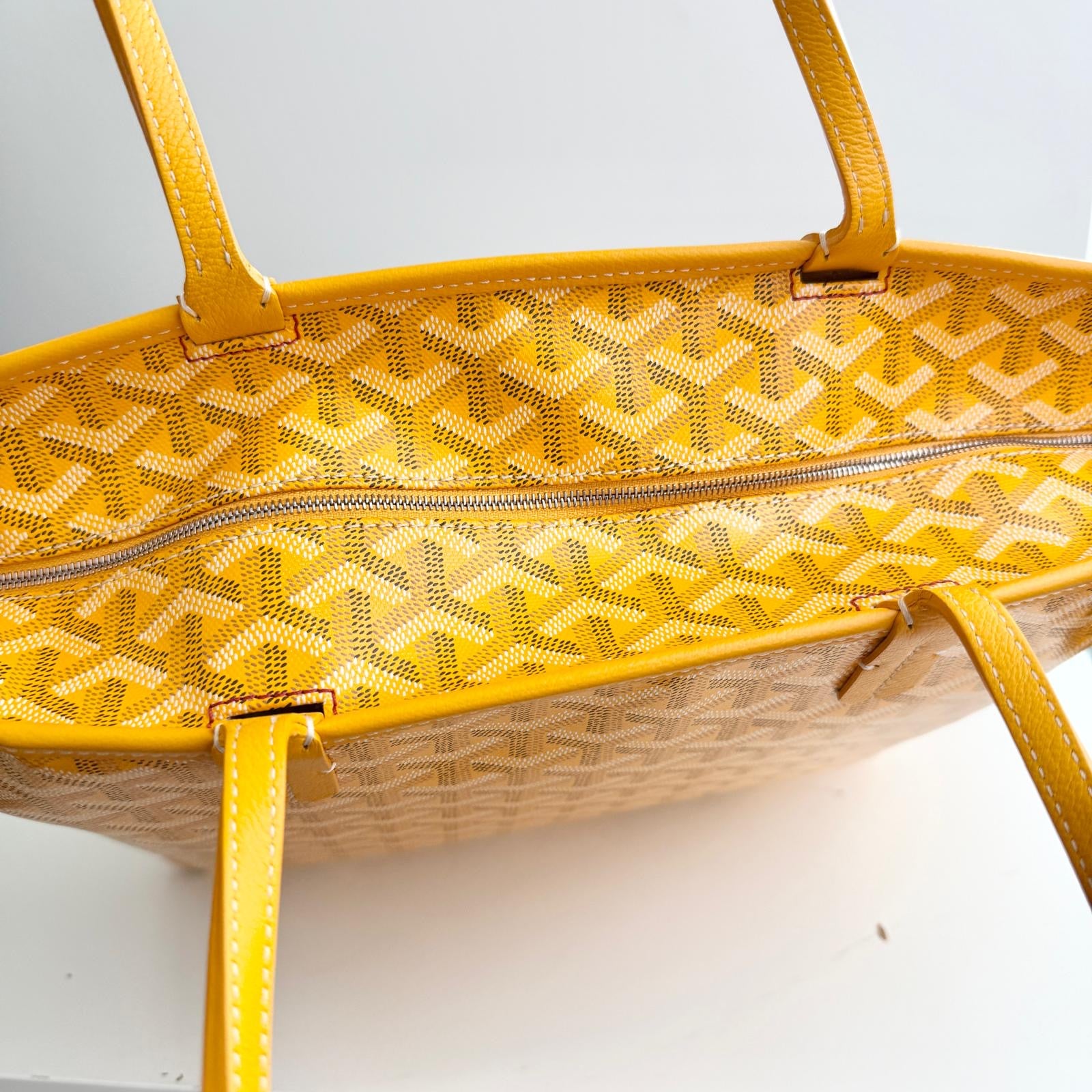 Goyard Artois PM Tote Yellow Goyardine Canvass