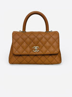 Charger l'image dans la galerie, Chanel Coco Handle Mini 21P Caramel Caviar Gold-tone Hardware
