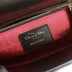 Charger l&#39;image dans la galerie, Christian Dior My Lady ABCDior Small Black Lambskin Gold-tone Hardware
