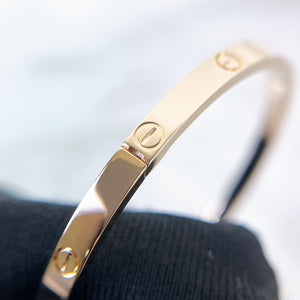 Cartier Love Bracelet, Small Model Rose Gold Size 16