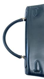 Load image into Gallery viewer, Hermes Kelly32 Sellier Vintage Black Box 24kt Plated-Gold Hardware
