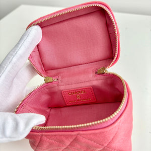 Chanel Micro Vanity Bag Pink Caviar Gold-Tone Hardware