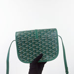 Load image into Gallery viewer, Goyard Belvedere PM Green Goyardine Canvass Palladium Hardware
