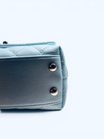 将图片加载到图库查看器，Chanel Coco Handle Mini 21K Blue Caviar Gold-tone Hardware
