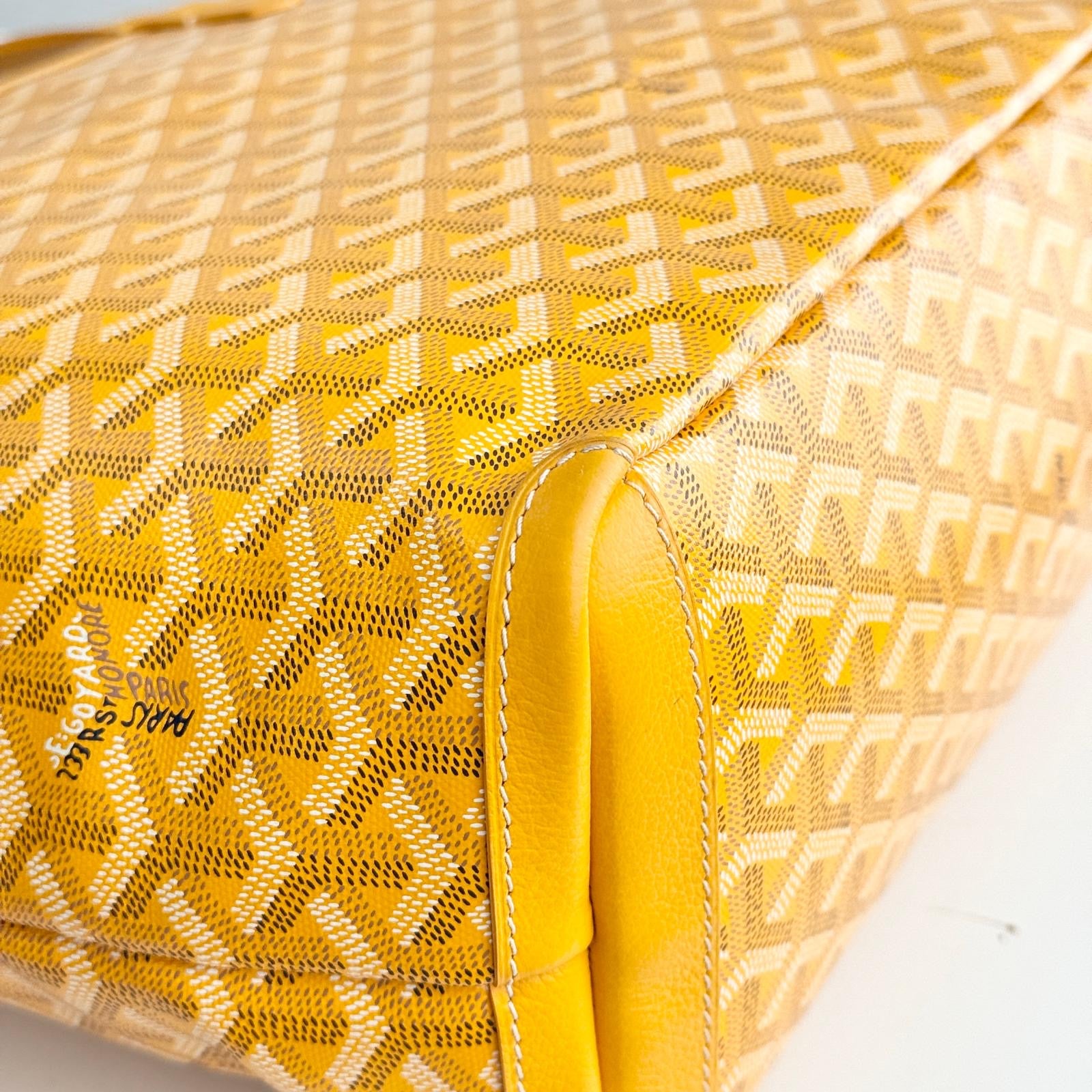 Goyard Artois PM Tote Yellow Goyardine Canvass