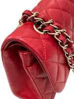 将图片加载到图库查看器，Chanel Timeless Classic Small 19B True Red Caviar Gold-tone Hardware
