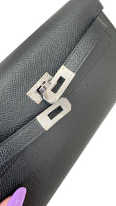 Hermes Kelly To Go Black Epsom Leather Palladium Hardware