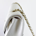 Load image into Gallery viewer, Chanel Timeless Classic Small White Caviar Gold-tone Hardware
