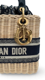 Charger l&#39;image dans la galerie, Christian Dior Lady Dior Natural Wicker - Medium
