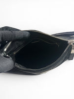 Load image into Gallery viewer, Prada Tessuto Leather and Nylon Baguette - Black, Silver-tone Hardware
