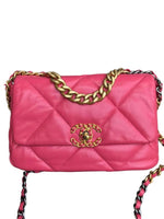 Load image into Gallery viewer, Chanel19 Pink Goatskin Mixed Hardware Small
