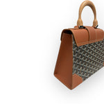 Charger l&#39;image dans la galerie, Goyard Saigon PM Tan/Black Gold-Tone Hardware
