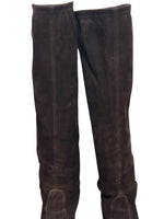 将图片加载到图库查看器，Stuart Weitzman Brown Suede Leather Boots, Size 6 EU
