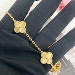 Load image into Gallery viewer, Van Cleef and Arpels VCA Vintage Alhambra 10 Motiff Necklace Guilloche Yellow Gold
