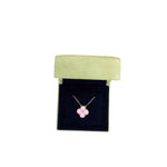 Charger l'image dans la galerie, Van Cleef and Arpels VCA Holiday Pendant, Vintage Alhambra Diamond, Pink Sevres, 18kt Gold
