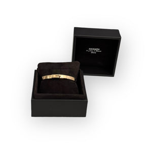 Hermes Kelly Bracelet 4 Diamonds Rose Gold, Small Model