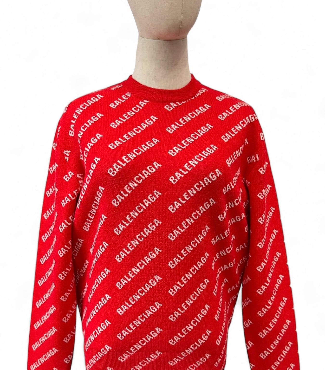 Balenciaga Allover Logo Sweater