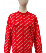 将图片加载到图库查看器，Balenciaga Allover Logo Sweater
