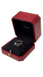 将图片加载到图库查看器，Cartier Classic Juste Un Clou Ring White Gold Size 54/6.5
