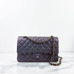 Load image into Gallery viewer, Chanel Timeless Classic Medium M/L 16C Iridescent Purple Rainbow Hardware
