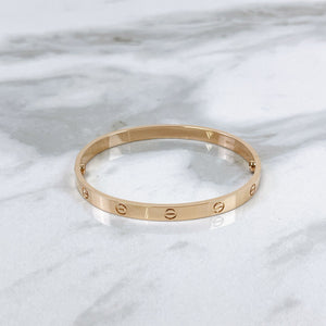 Cartier Classic Love Bracelet Rose Gold Size 20