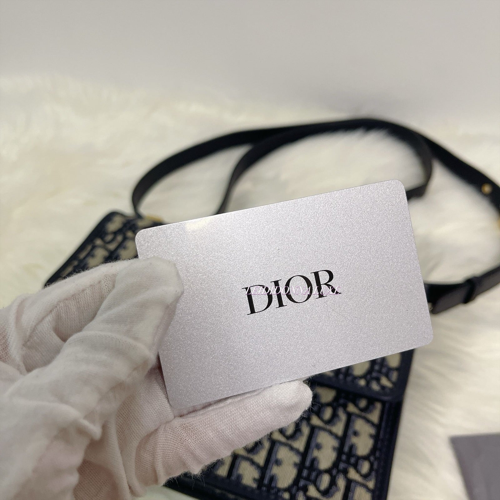 Christian Dior Montaigne 30, Blue Dior Oblique Jacquard Gold-tone Hardware