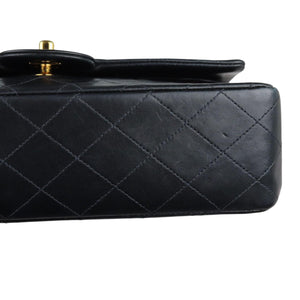 Chanel Timeless Classic Medium - Vintage. Black Diamond Quilted Lambskin, 24kt Gold-plated Hardware