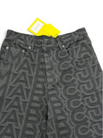 Load image into Gallery viewer, Marc Jacobs The Monogram Denim Straight-Leg Jeans - Black, Womens 27
