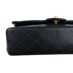 Load image into Gallery viewer, Chanel Timeless Classic Medium - Vintage. Black Diamond Quilted Lambskin, 24kt Gold-plated Hardware
