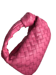 Bottega Veneta Nappa Intrecciato Jodie Mini Raspberry Pink