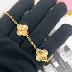 Load image into Gallery viewer, Van Cleef and Arpels VCA Vintage Alhambra 10 Motiff Necklace Guilloche Yellow Gold
