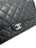 Load image into Gallery viewer, Chanel Timeless Classic Medium M/L Black Caviar Silver-tone Hardware
