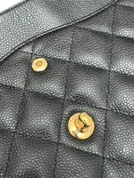 将图片加载到图库查看器，Chanel Timeless Classic Jumbo Black Caviar Gold-tone Hardware
