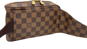 Louis Vuitton Geronimo Waist Bag Damier Ebene Gold-tone