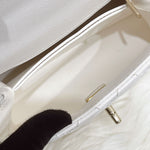 Load image into Gallery viewer, Chanel Coco Handle Mini White Caviar Gold-tone Hardware
