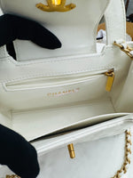 Load image into Gallery viewer, Chanel Kelly Shopping Tote Mini White Calfskin Gold-tone Hardware
