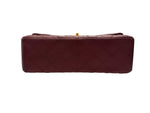 Load image into Gallery viewer, Chanel Timeless Classic Jumbo Burgundy Lambskin Gold-tone Hardware
