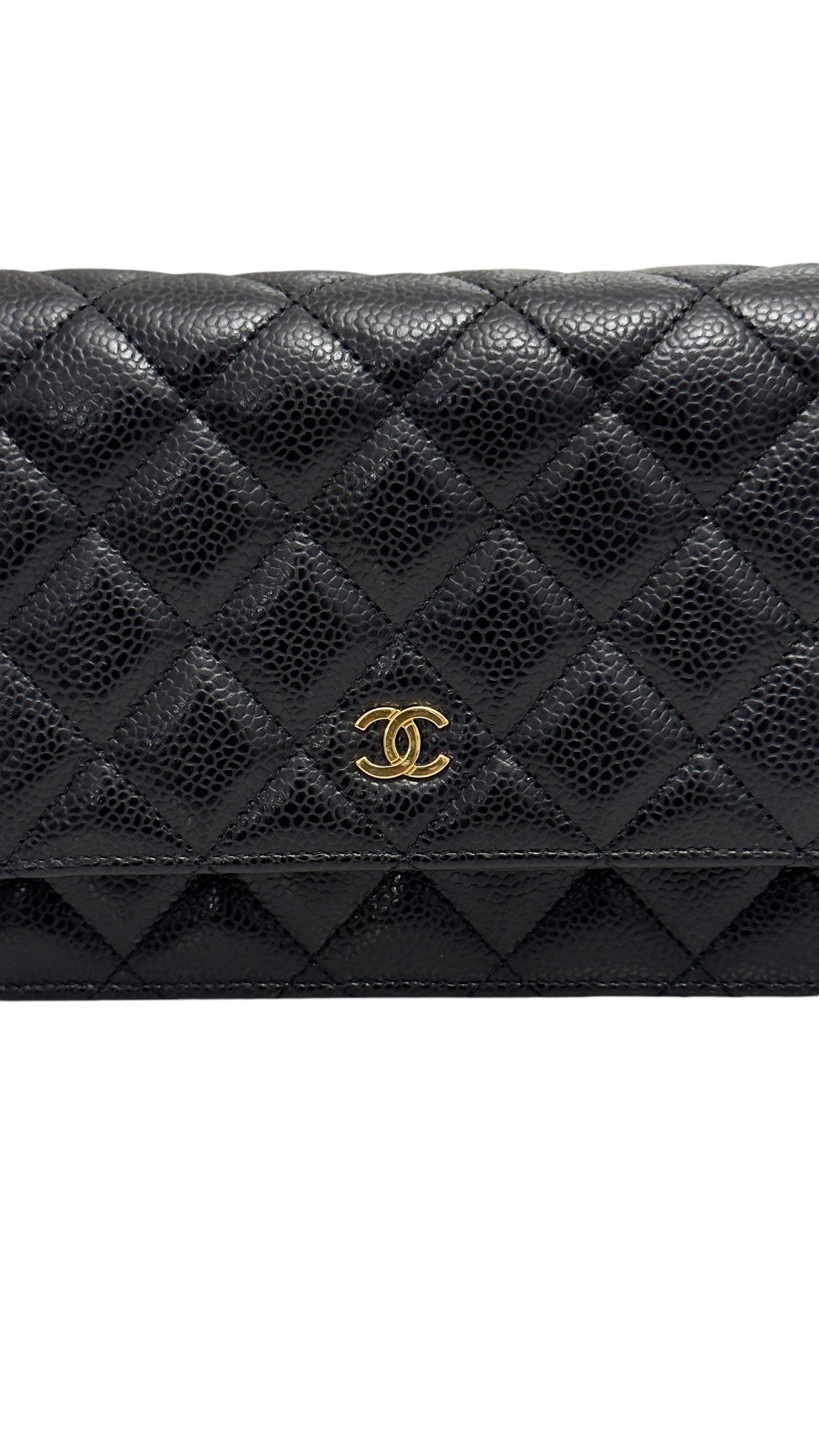 Chanel Classic Wallet on Chain Black Caviar Gold-tone Hardware