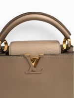 Load image into Gallery viewer, Louis Vuitton LV Capucine BB Etoupe Gold-tone Hardware
