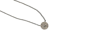 Tiffany & Co. 1837 Circle Pendant Necklace, Diamond White Gold