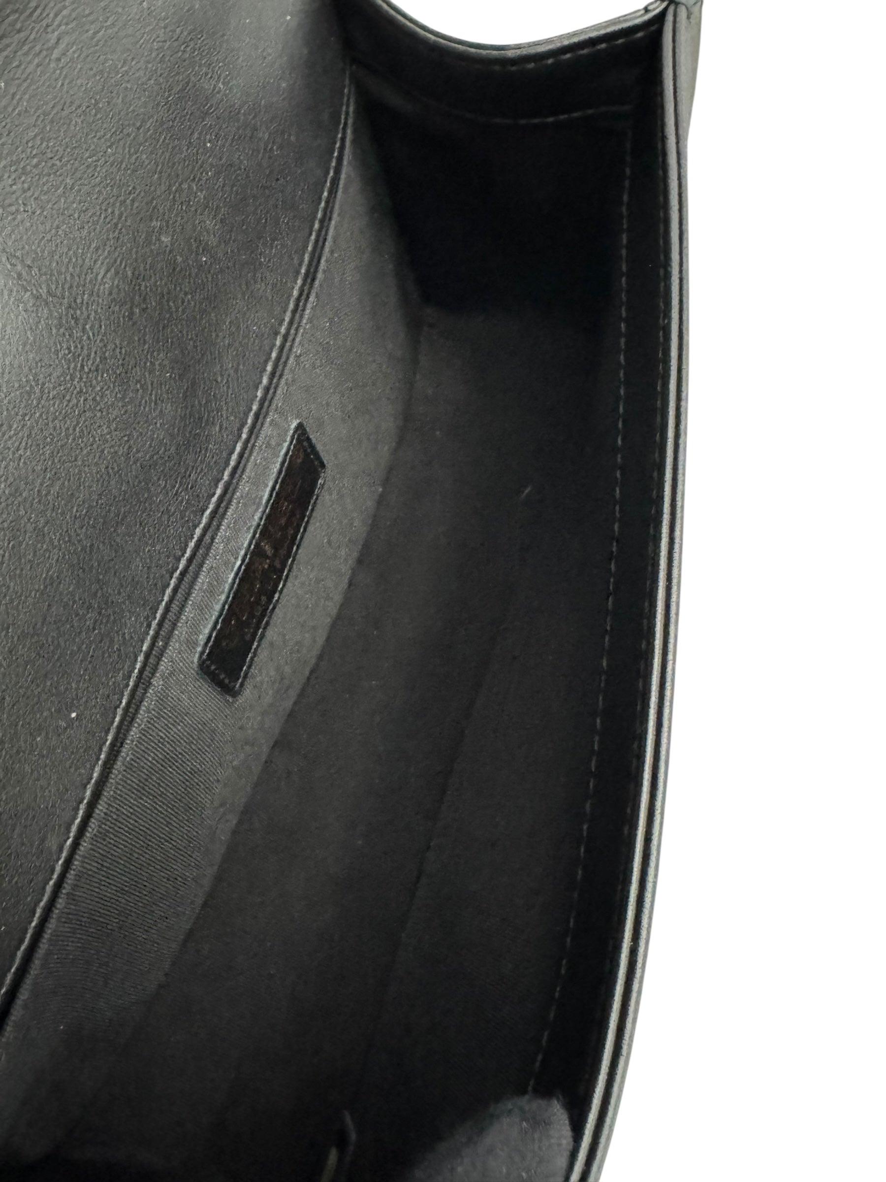 Chanel Leboy Old Medium Black Calfskin Gold-tone Hardware